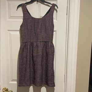 Bloomingdale's Chic Tweed Mini Dress - Black and Brown